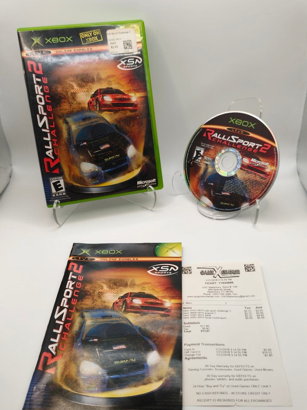 RalliSport Challenge 2 Xbox CIB Complete Manual